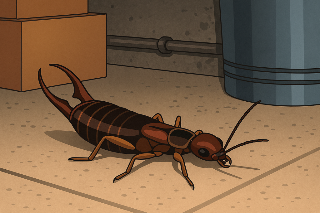 Pincher Bugs in a Damp, Dark Spaces