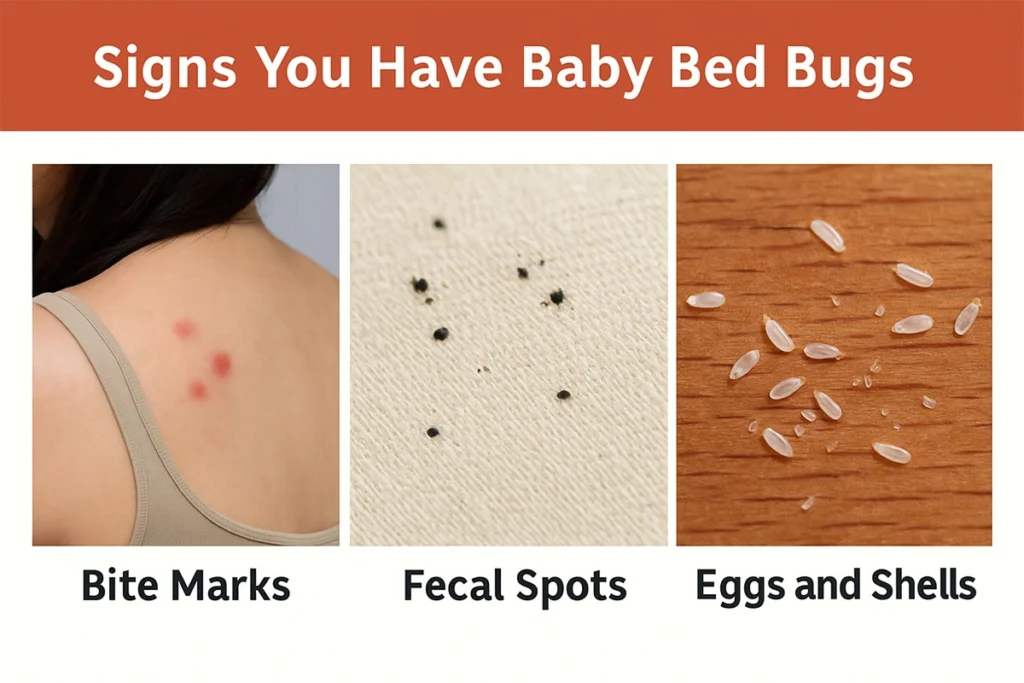 Signs you have baby bed bugs