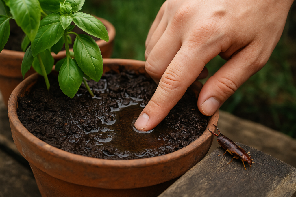 Overwatering or Poor Drainage signal