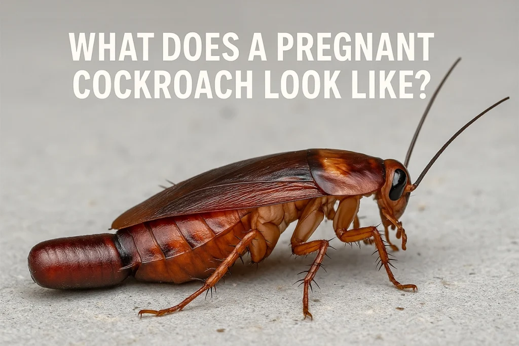 What Does a pregnant Cockroach Look Like