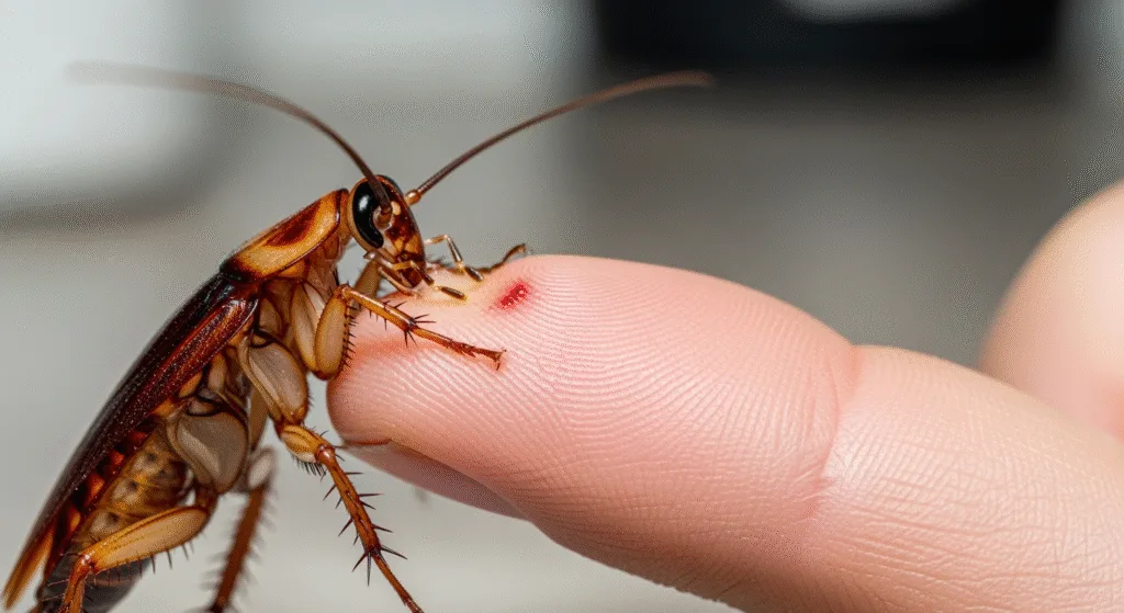 Cockroach Behavior and Human Interaction-bite of cockroach